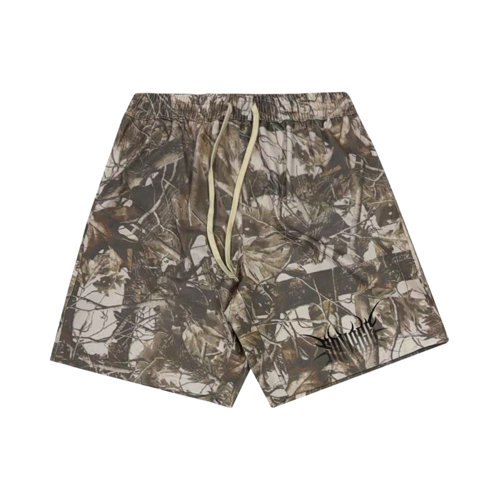 Unisex Heavyweight 100% Cotton French Terry Camo Shorts (400GSM)
