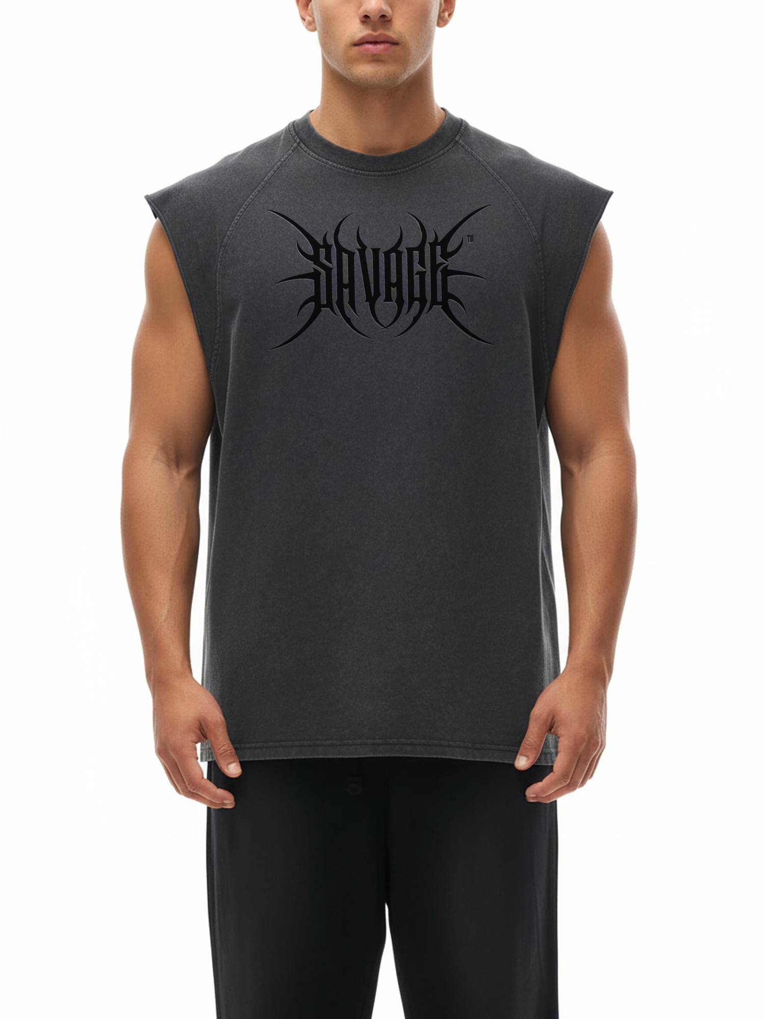Blackout Snow Washed Tank Top