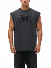 Blackout Snow Washed Tank Top