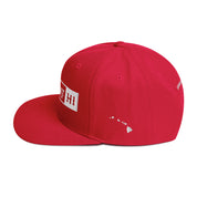 Savage Brand Represent HI Hat — Red with white embroidery, left-side #color_Red