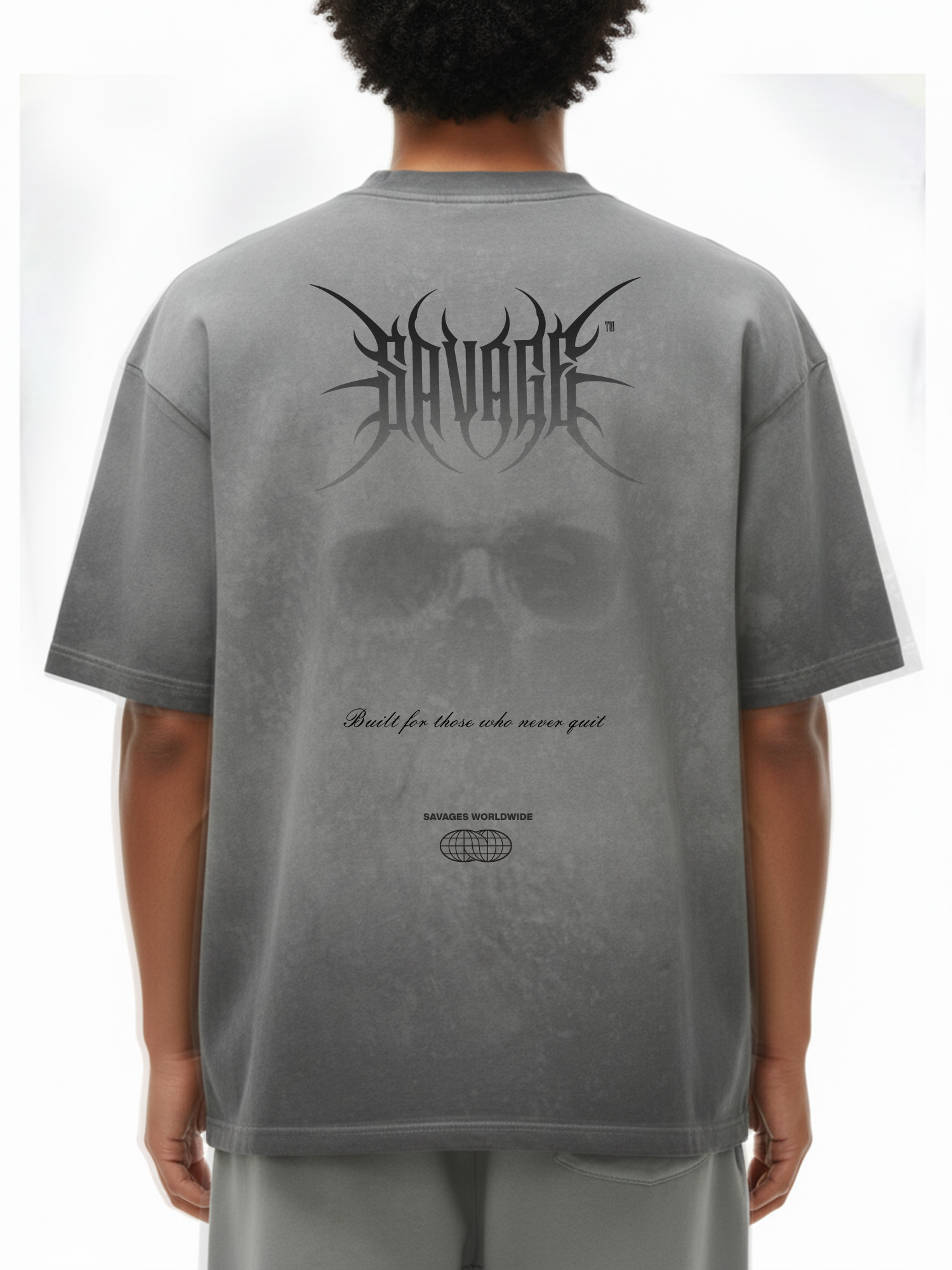 Savage Wasteland Reverse Dyed Loose Cotton T-Shirt