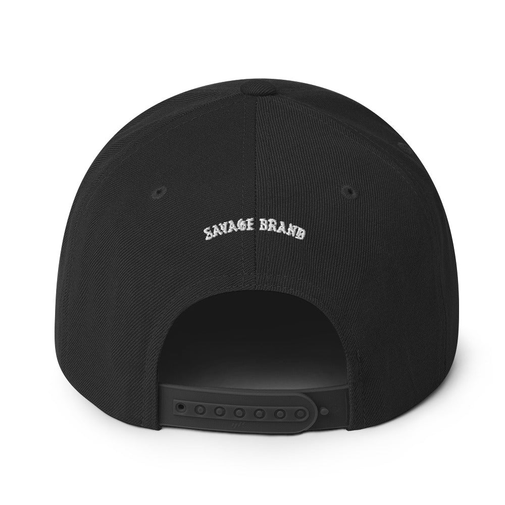ʻEwa Beach Snapback Hat — Black — back view
