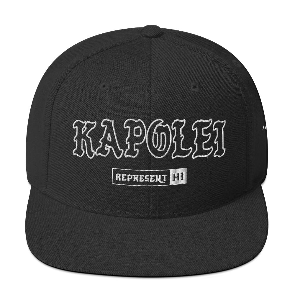 Kapolei Snapback Hat — Black — front view
