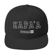 KapaʻA Snapback Hat — Black — front view