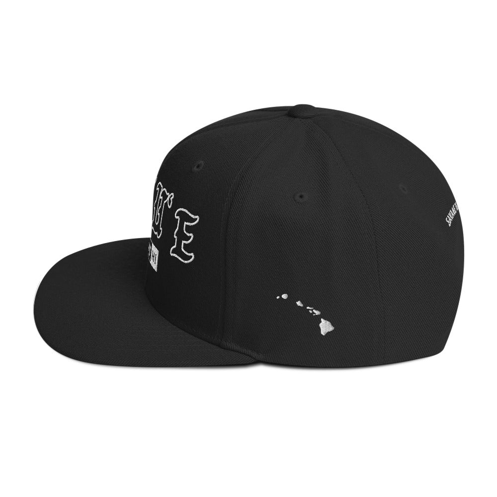 LīhuʻE Snapback Hat — Black — left side view