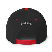 KualapuʻU Snapback Hat — Black/ Red — back view