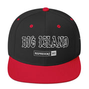 Big Island Snapback Hat — Black/ Red — front view