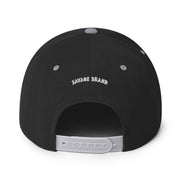 Waimea Snapback Hat — Hawaiʻi Island — Black/ Silver — back view