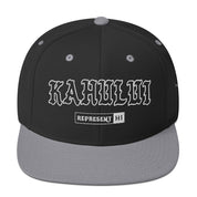 Kahului Snapback Hat — Black/ Silver — front view