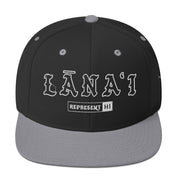 Lānaʻi Snapback Hat — Black/ Silver — front view