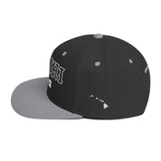 Kalihi Snapback Hat — Black/ Silver — left view