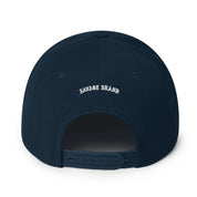 Mākena Snapback Hat — Dark Navy — back view