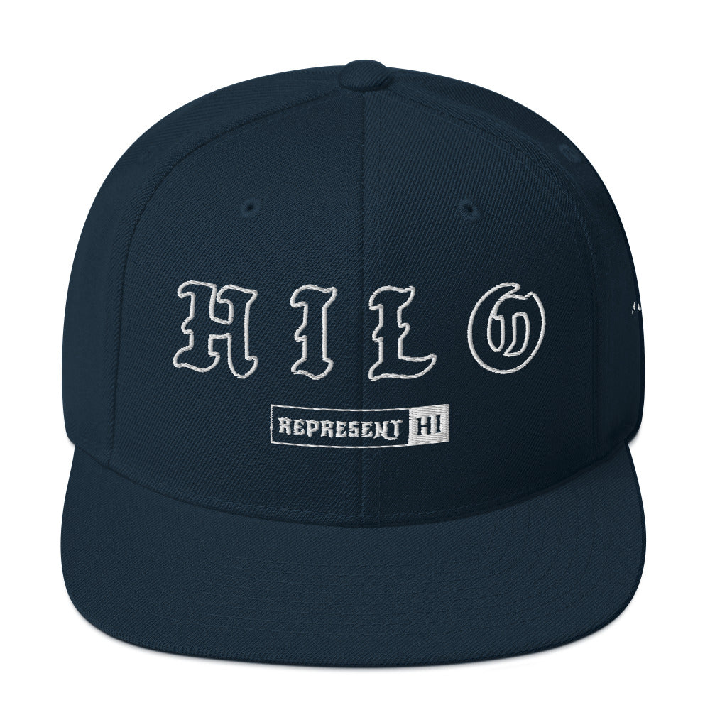 Hilo Snapback Hat — Dark Navy — front view