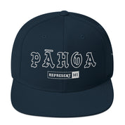 Pāhoa Snapback Hat — Dark Navy — front view