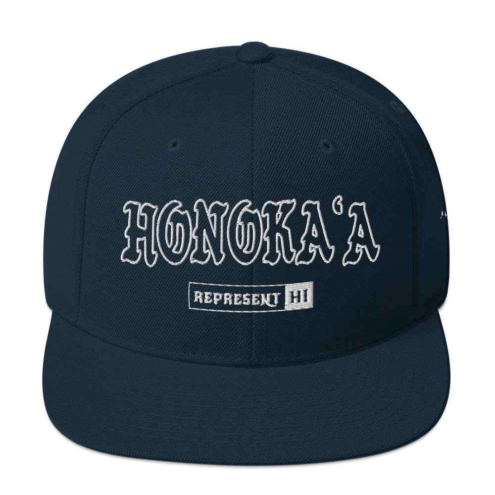 HonokaʻA Snapback Hat — Dark Navy — front view