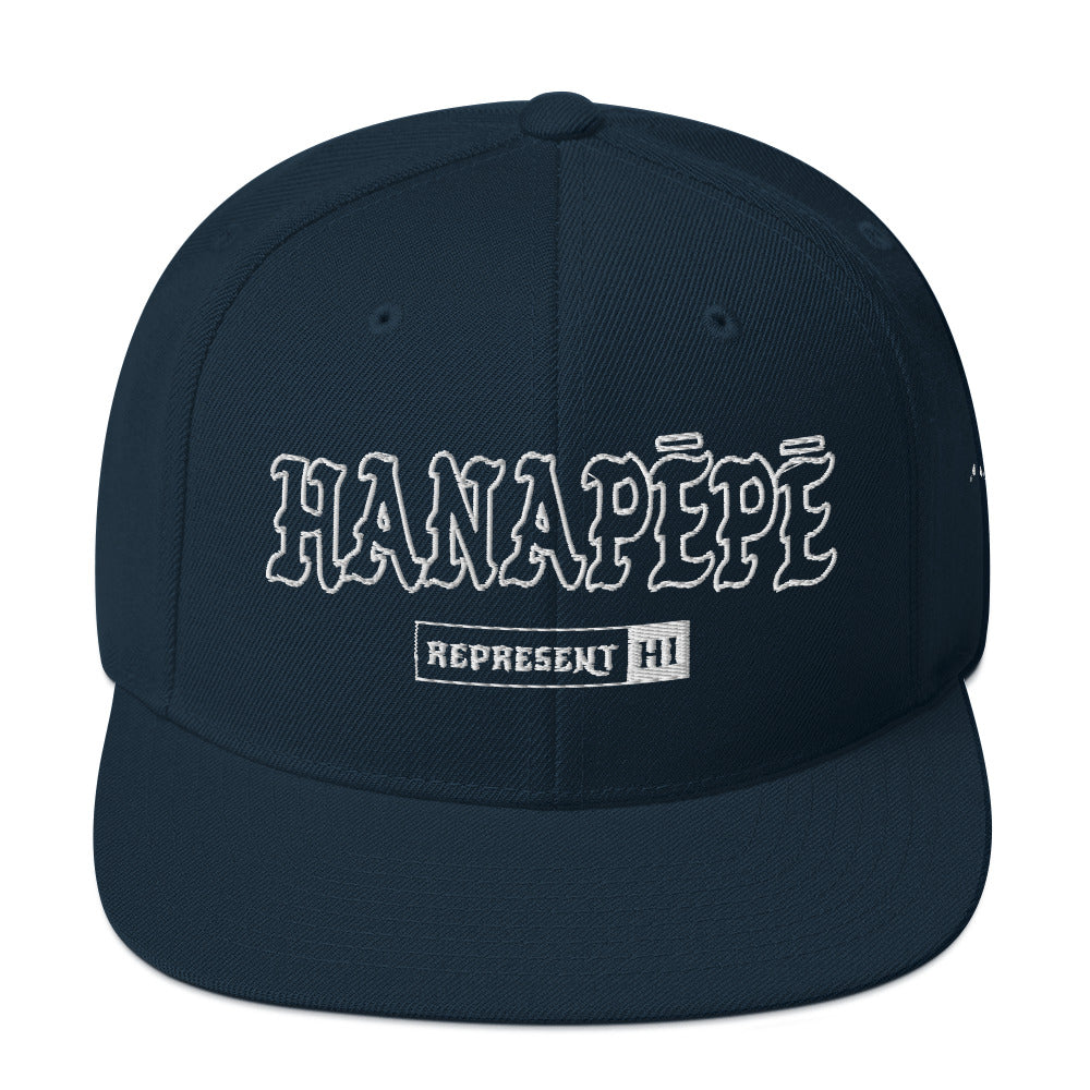 Hanapēpē Snapback Hat — Dark Navy — front view