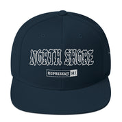 North Shore Snapback Hat — Dark Navy — front view