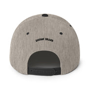 ʻEwa Beach Snapback Hat — Heather/Black — back view