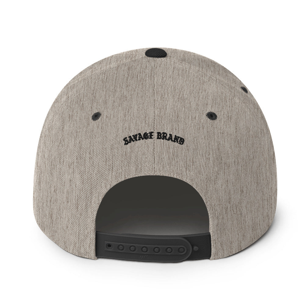 Waimānalo Snapback Hat — Heather/Black — back view