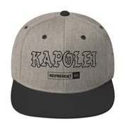 Kapolei Snapback Hat — Heather/Black — front view