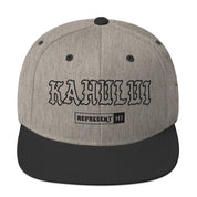 Kahului Snapback Hat — Heather/Black — front view