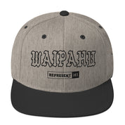 Waipahu Snapback Hat — Heather/Black — front view