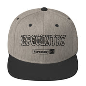 Upcountry Snapback Hat — Heather/Black — front view