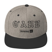 Oʻahu Snapback Hat — Heather/Black — front view