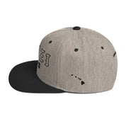 Kīhei Snapback Hat — Heather/Black — left side view