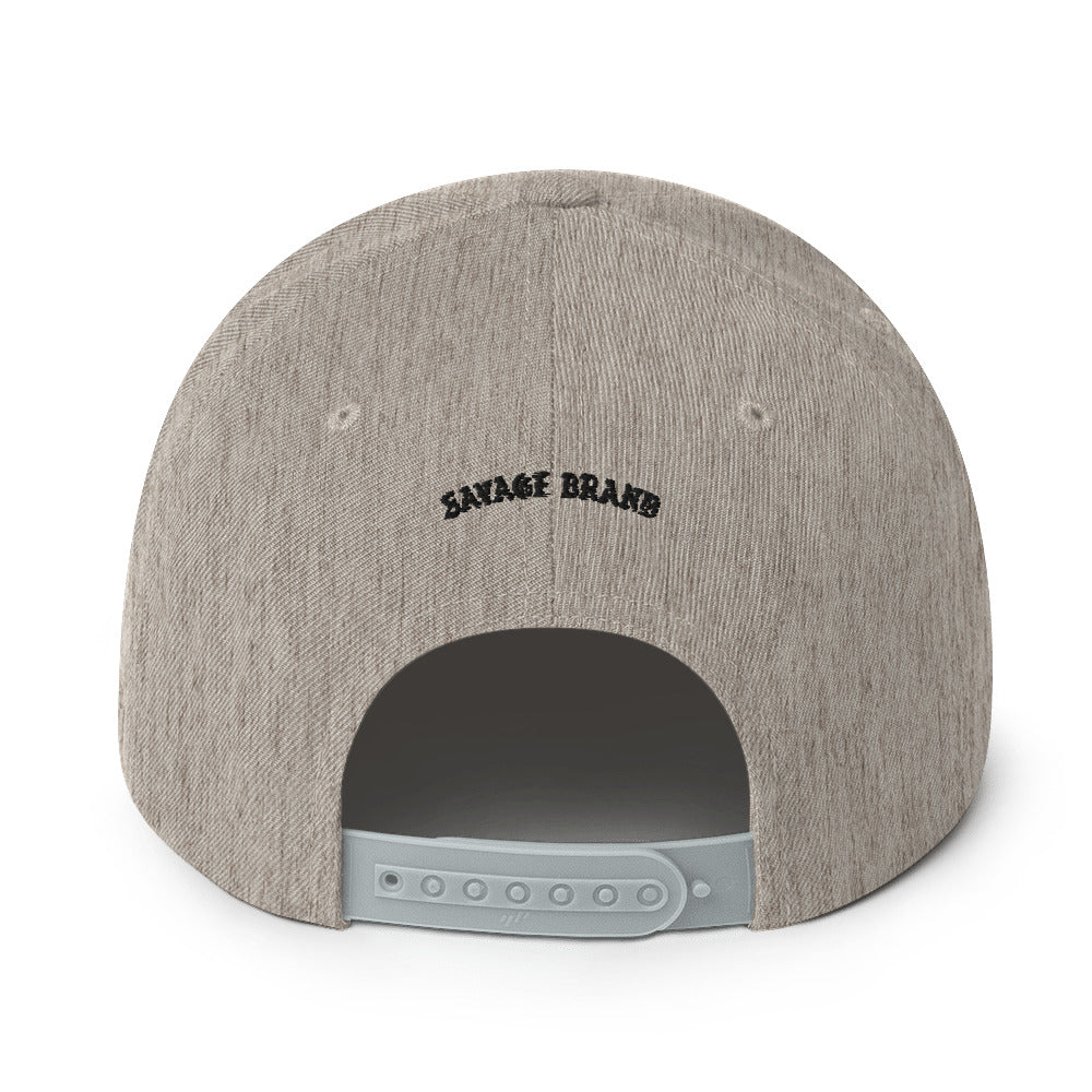 Big Island Snapback Hat — Heather Grey — back view