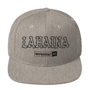 Lahaina Snapback Hat — Heather Grey — front view