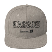 Waipahu Snapback Hat — Heather Grey — front view