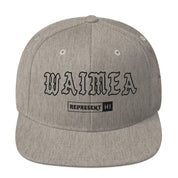 Waimea Snapback Hat — Hawaiʻi Island — Heather Grey — front view