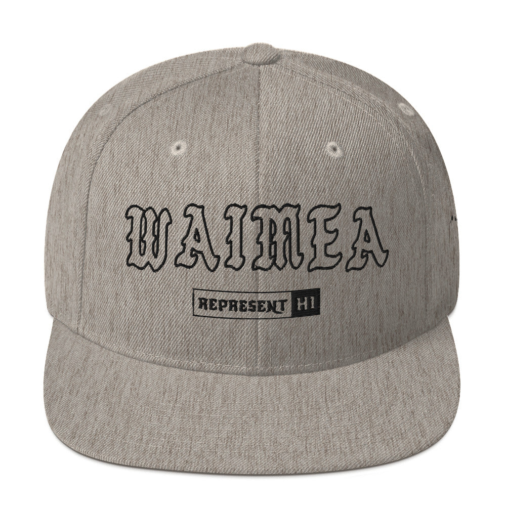 Waimea Snapback Hat — Kauaʻi — Heather Grey — front view