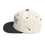 Upcountry Snapback Hat — Natural/ Black — left side view