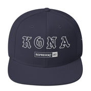 Kona Snapback Hat — Navy — front view