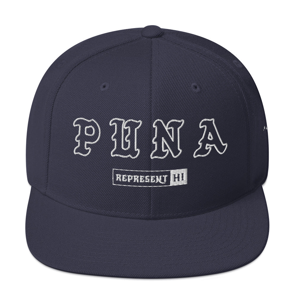 Puna Snapback Hat — Navy — front view