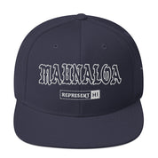 Maunaloa Snapback Hat — Navy — front view
