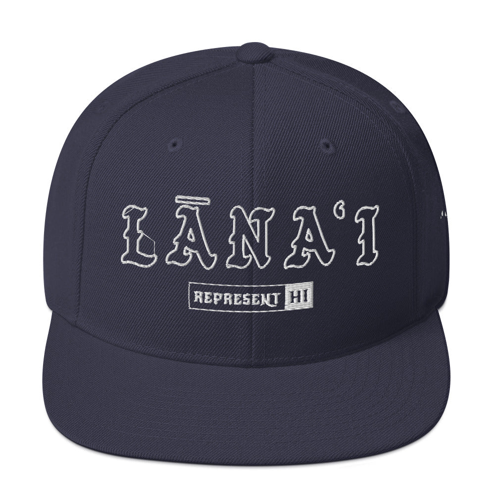 Lānaʻi Snapback Hat — Navy — front view
