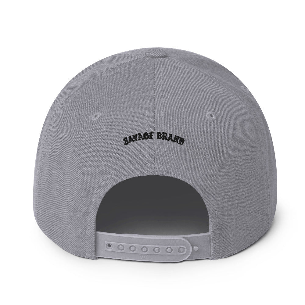 Kīhei Snapback Hat — Silver — back view