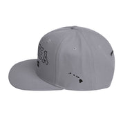 Waimea Snapback Hat — Hawaiʻi Island — Silver — left side view