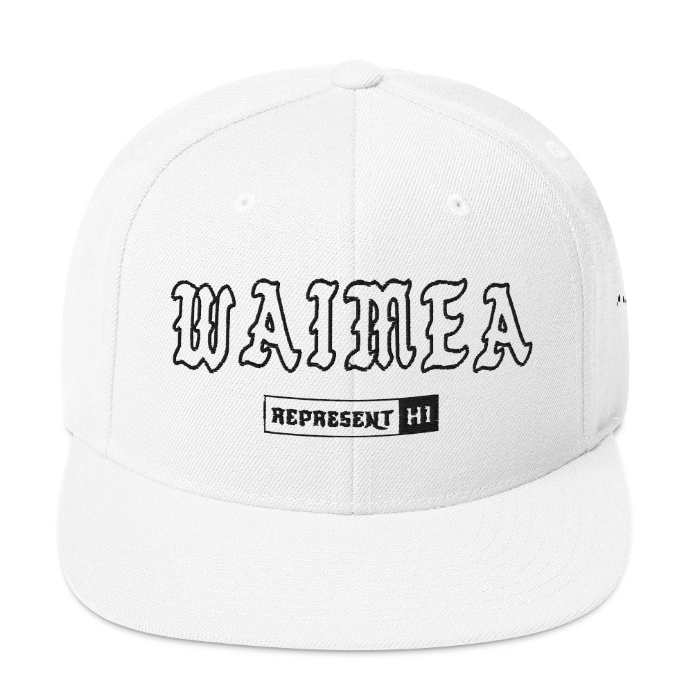 Waimea Snapback Hat — Kauaʻi — White — front view