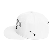 Maui Snapback Hat — White — left side view