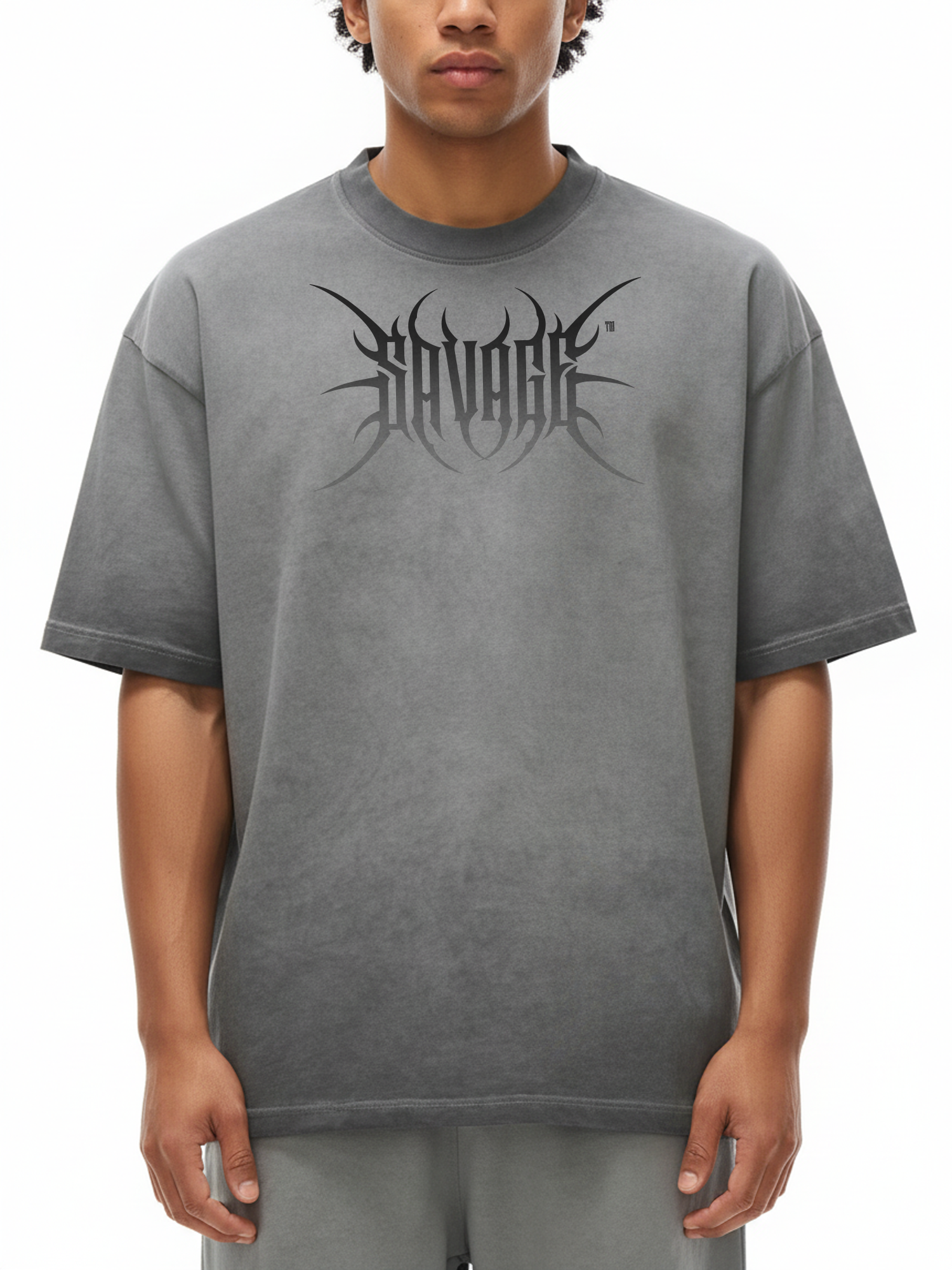 Savage Wasteland Reverse Dyed Loose Cotton T-Shirt