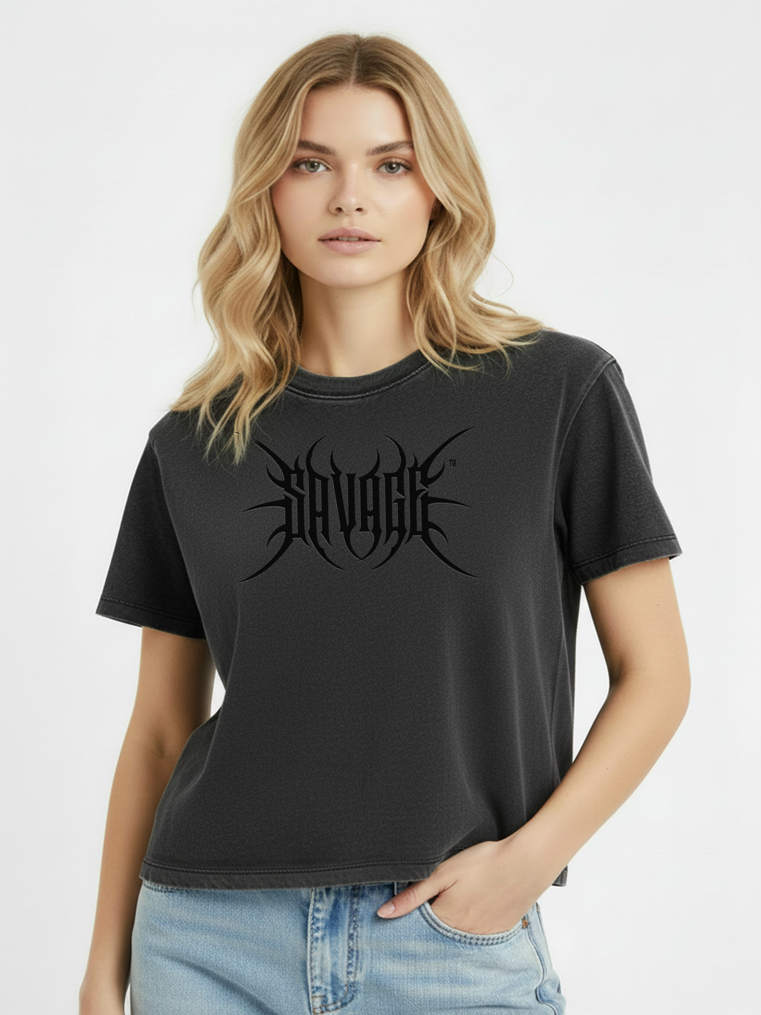 Blackout Vintage Wash Drop Shoulder T-shirt