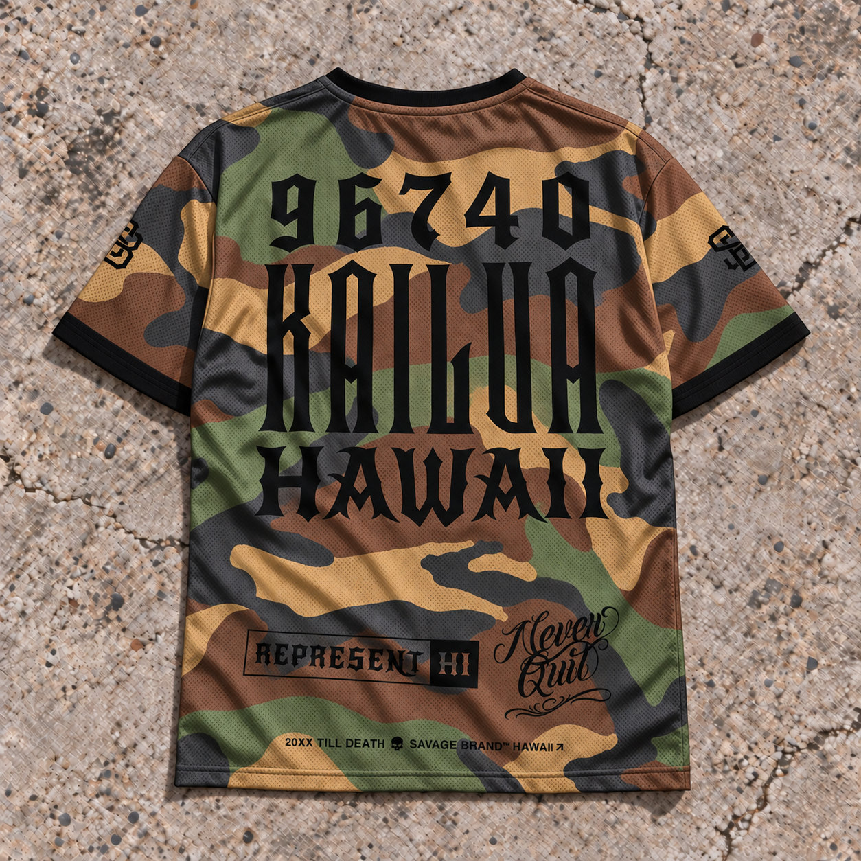 Kailua 96740 Camo Jersey — back