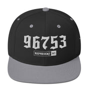 Kihei 96753 Snapback Hat | Black/ Silver | Front | 4795