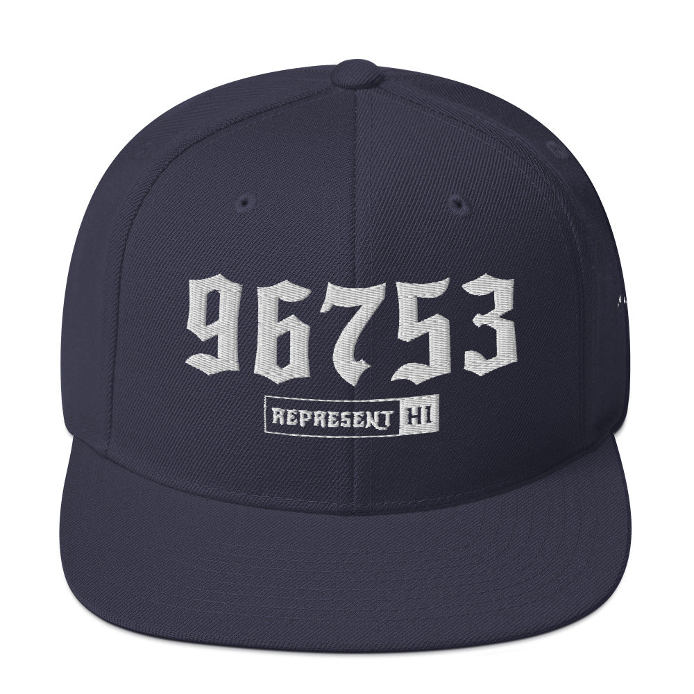 Kihei 96753 Snapback Hat | Navy | Front | 4802
