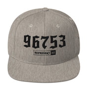 Kihei 96753 Snapback Hat | Heather Grey | Front | 7836