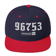 Kihei 96753 Snapback Hat | Navy/ Red | Front | 7842